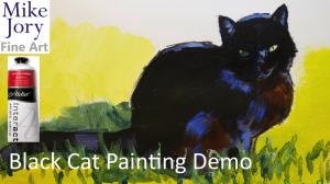 The Sunday Art Show - How to paint a realistic black cat in acrylic